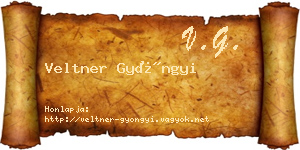 Veltner Gyöngyi névjegykártya